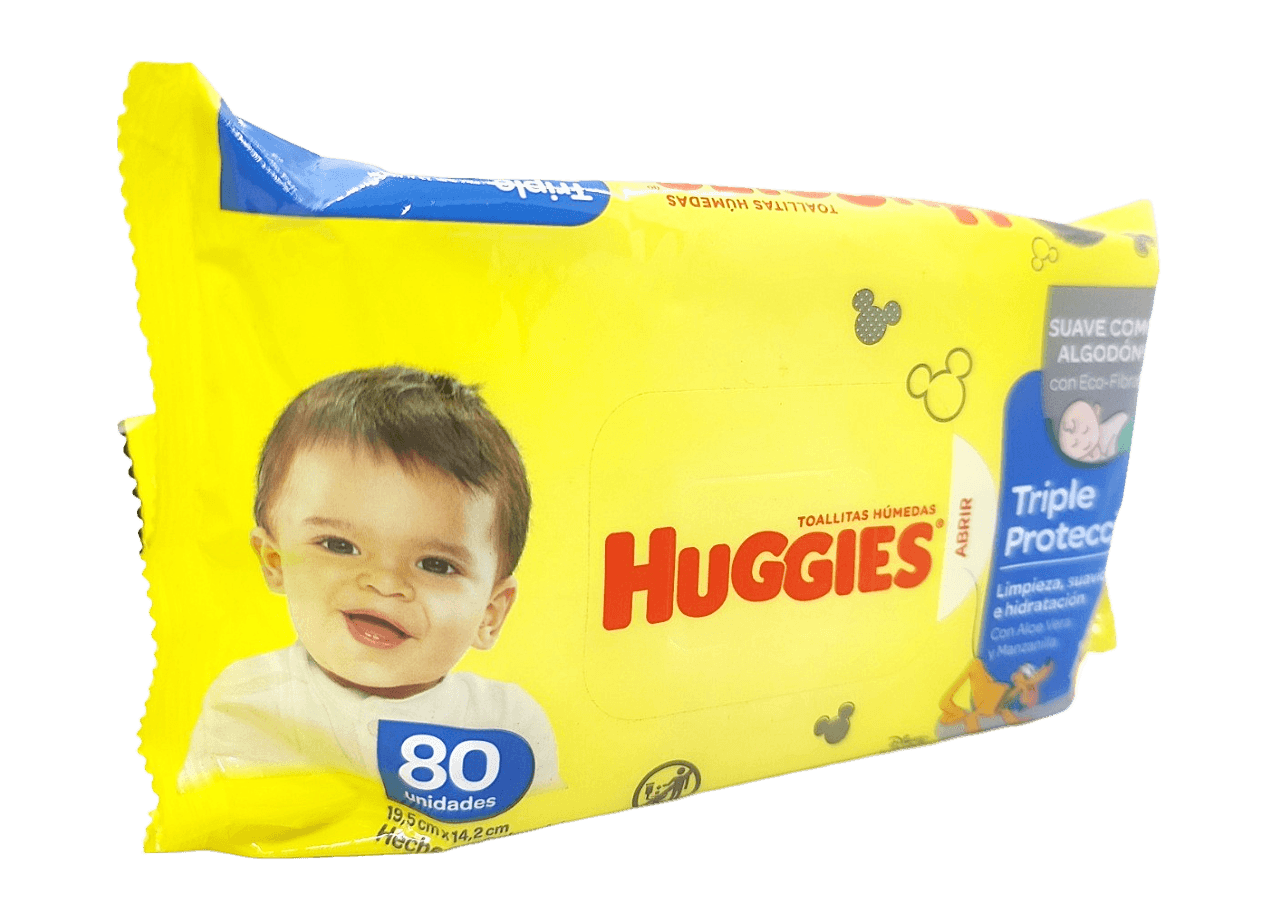 TOALLAS HUM HUGGIES LIMP COTIDIANA X80UN