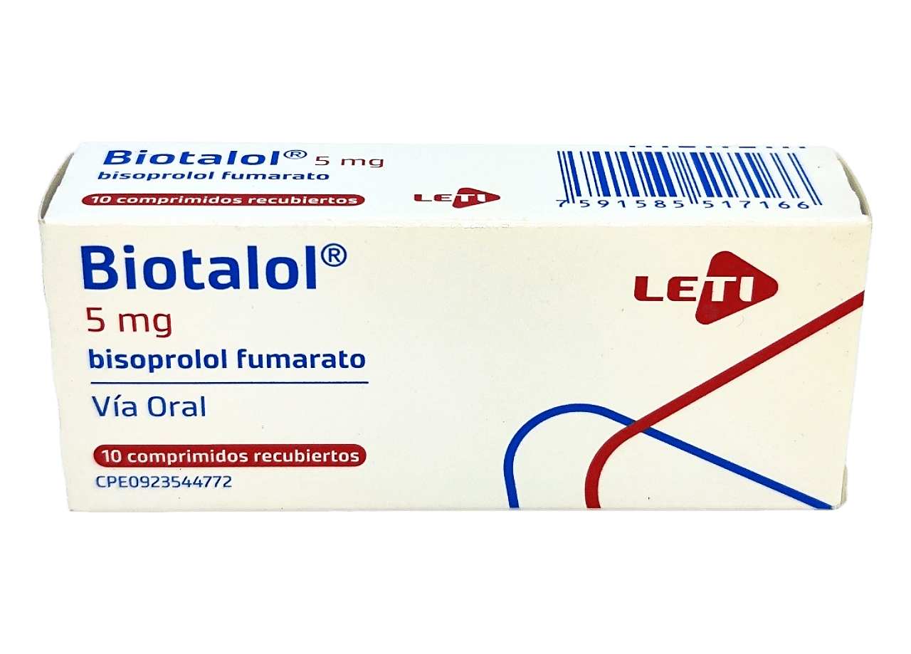 BIOTALOL 5 MG X 10 COMP