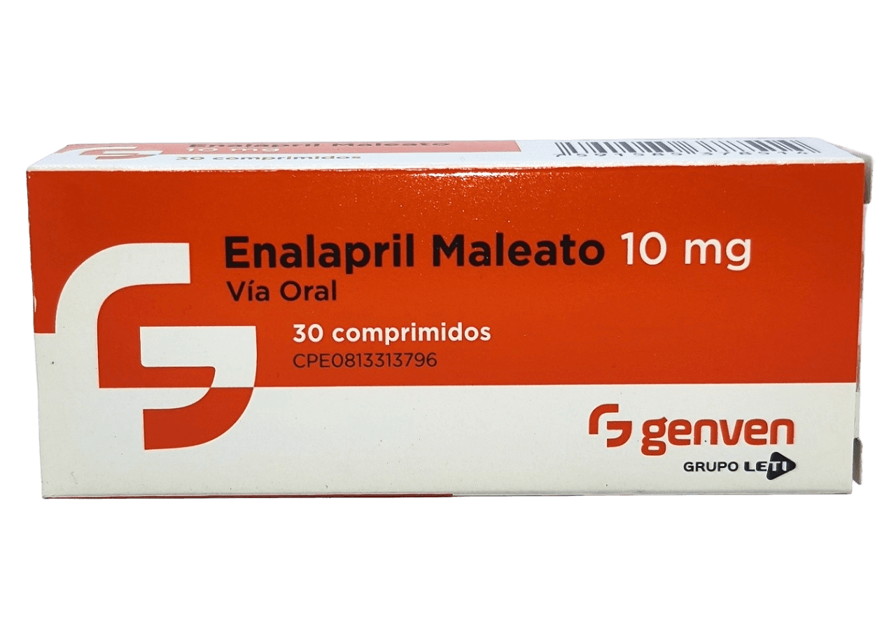 ENALAPRIL MALEATO 10MG X 30COMP GN