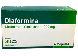 DIAFORMINA 1000MG X 30COM