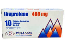IBUPROFENO 400MG X 10TAB PLUSANDEX