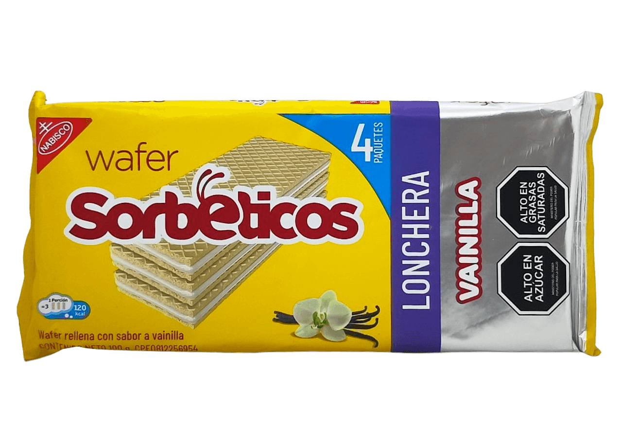SORBETICOS VAINILLA X 4 UNI 100GR