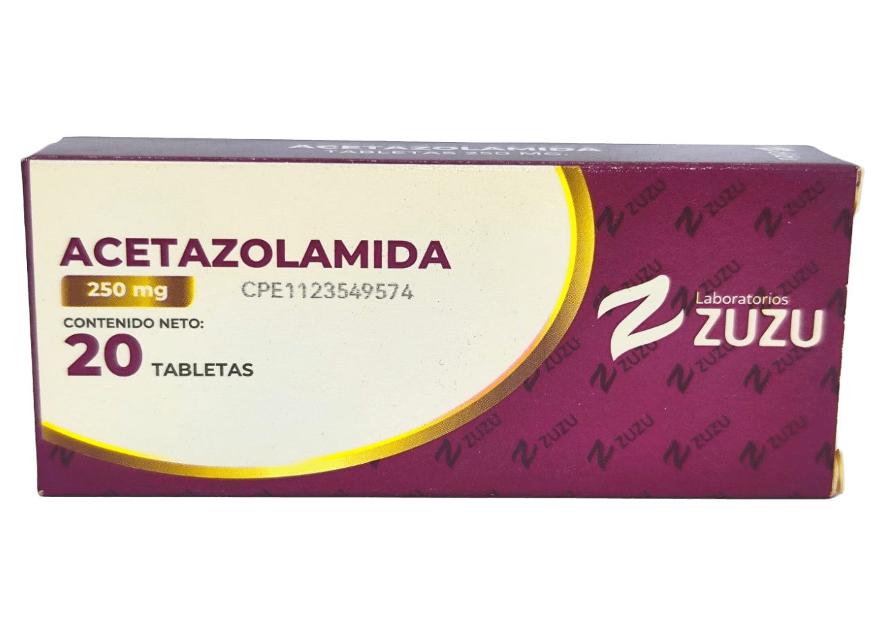 ACETAZOLAMIDA 250MG X 20 TAB ZUZU