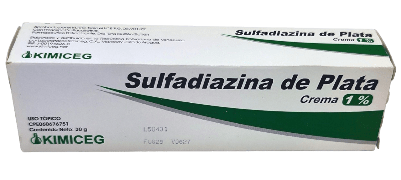 SULFADIAZINA DE PLATA CREM 1% X 30 G KIM