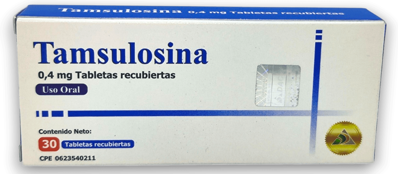 TAMSULOSINA TAB/REC 0,4MG X 30 TAB