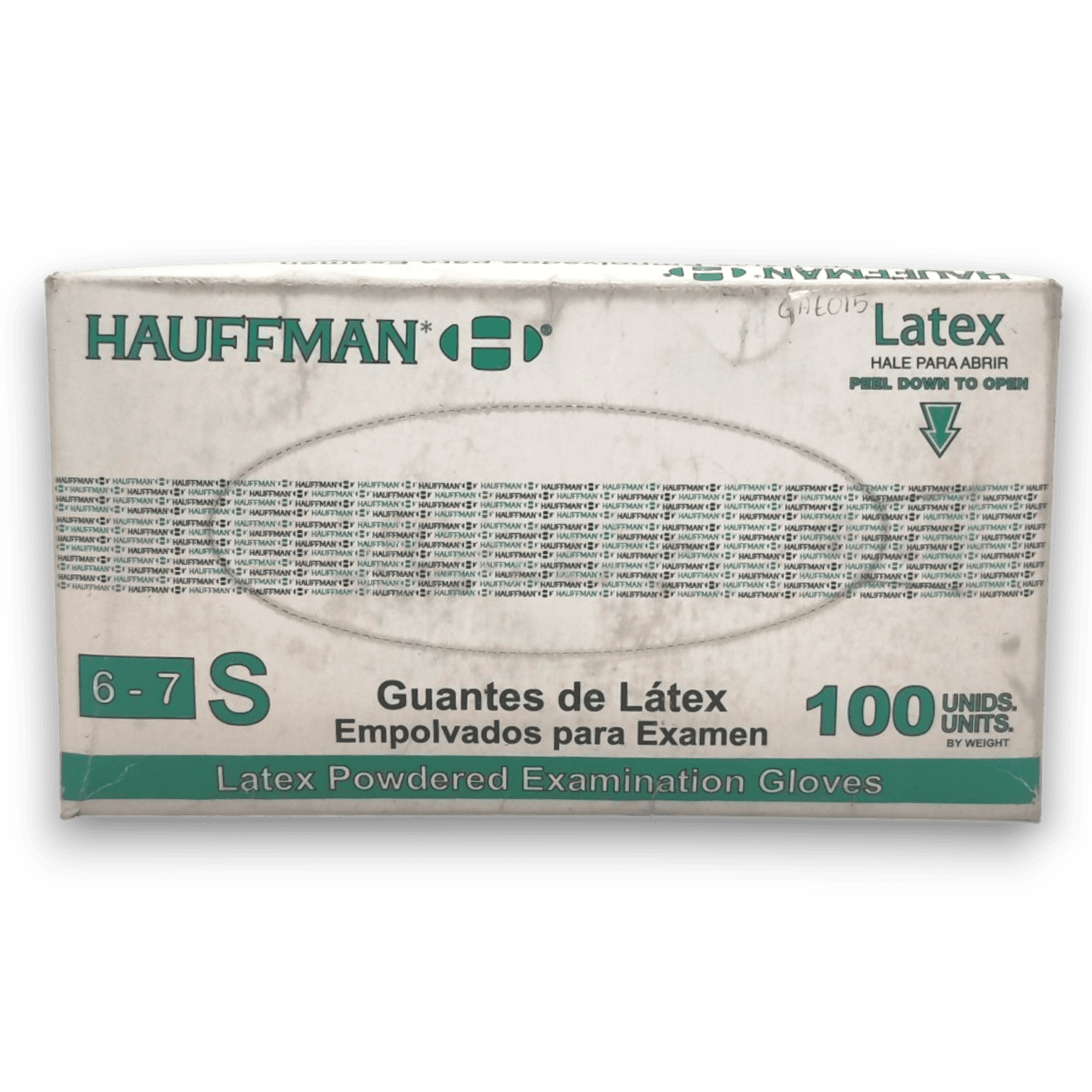 GUANTE LATEX TALLA S X 100UND HAUFFMAN