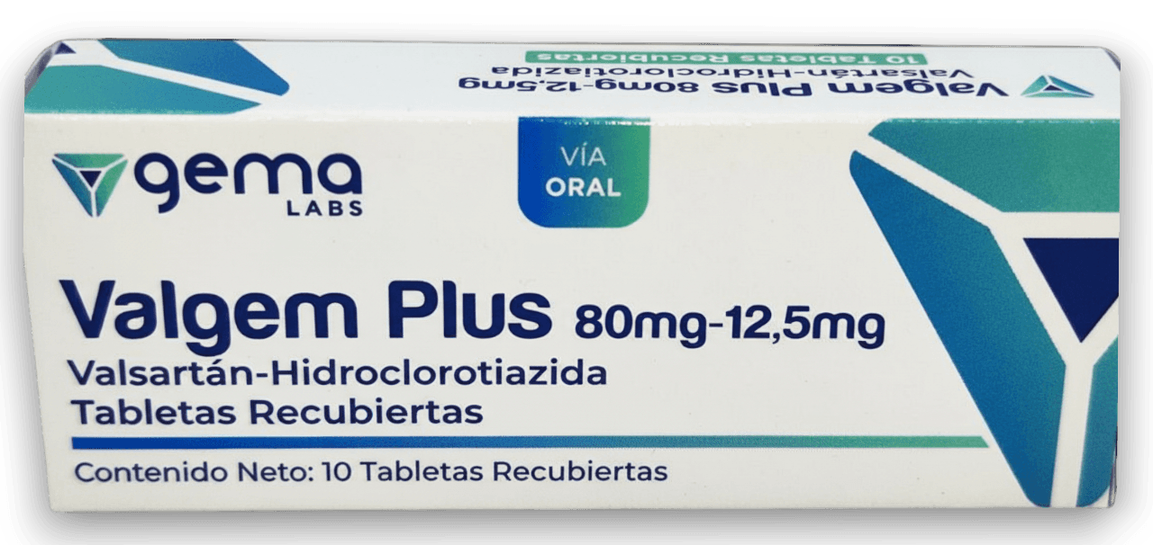 VALGEM PLUS 80MG-12,5MG X 10 TAB