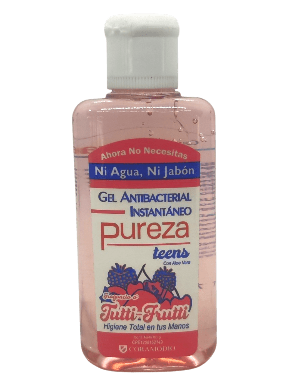 GEL ANTIBACTERIAL PUREZA TUTTYFRUTI 80GR