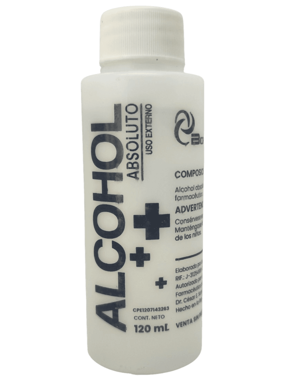 ALCOHOL ABSOLUTO 120 ML BIOFARCO
