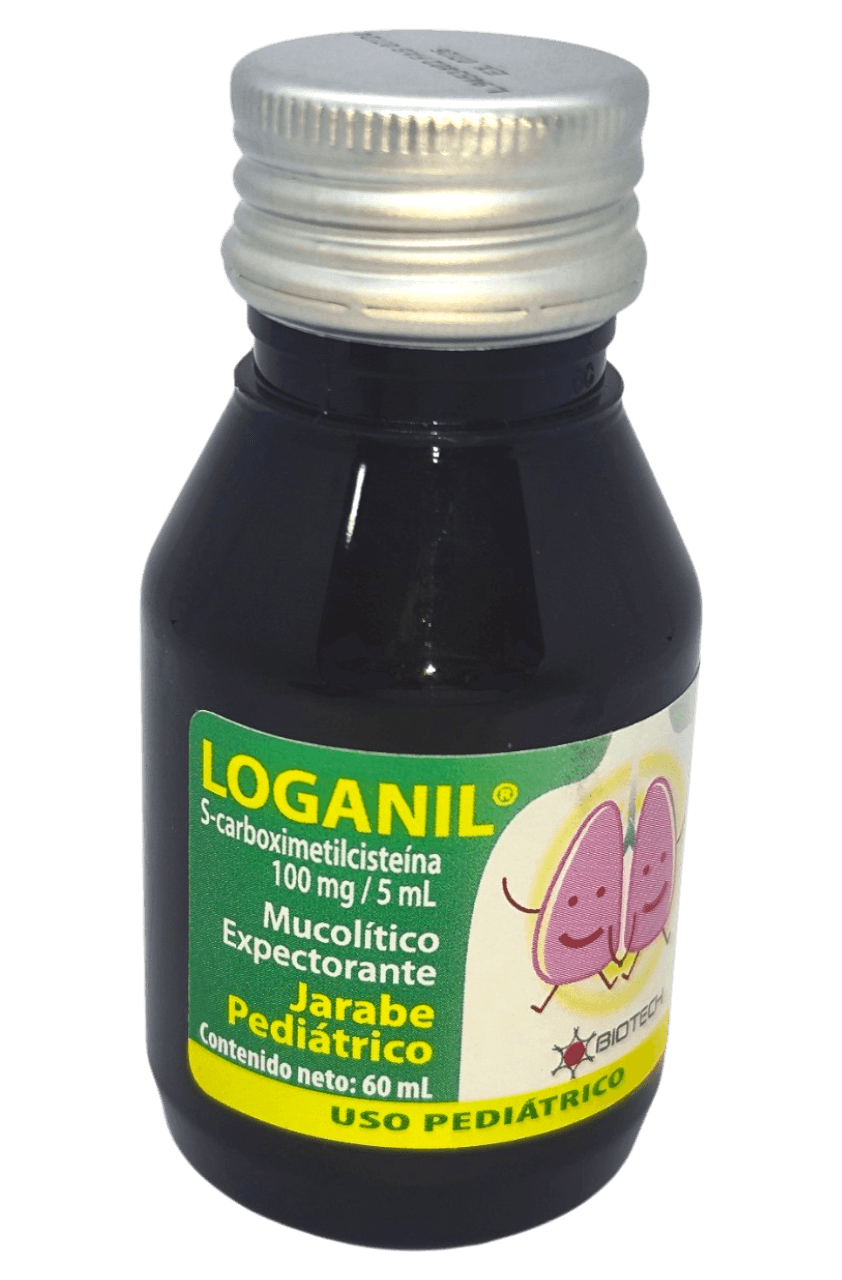 LOGANIL PED 60 JARABE 100 mg - Via oral