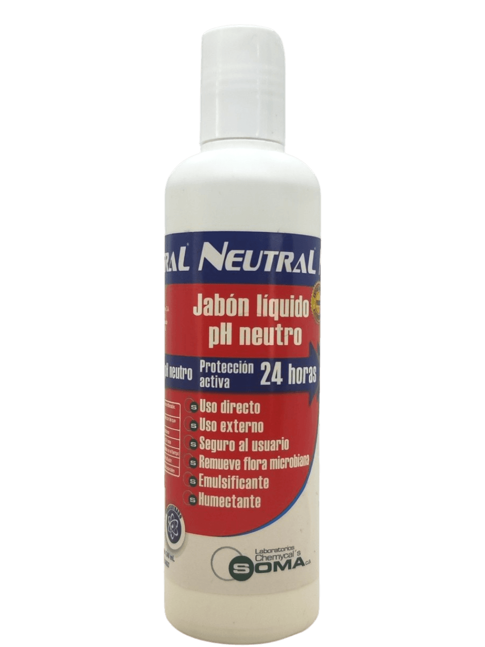 JABON LIQUIDO NEUTRAL 240ML SOMHEX
