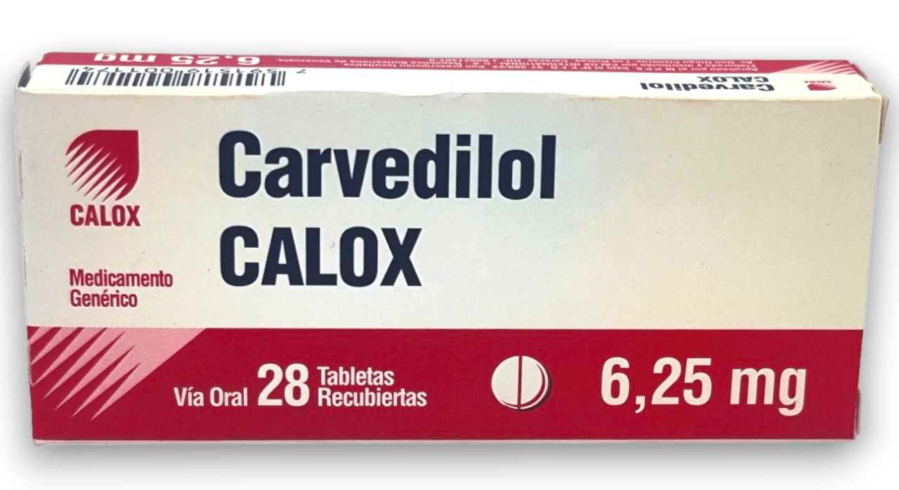 CARVEDILOL 6,25 MG X 28 TAB