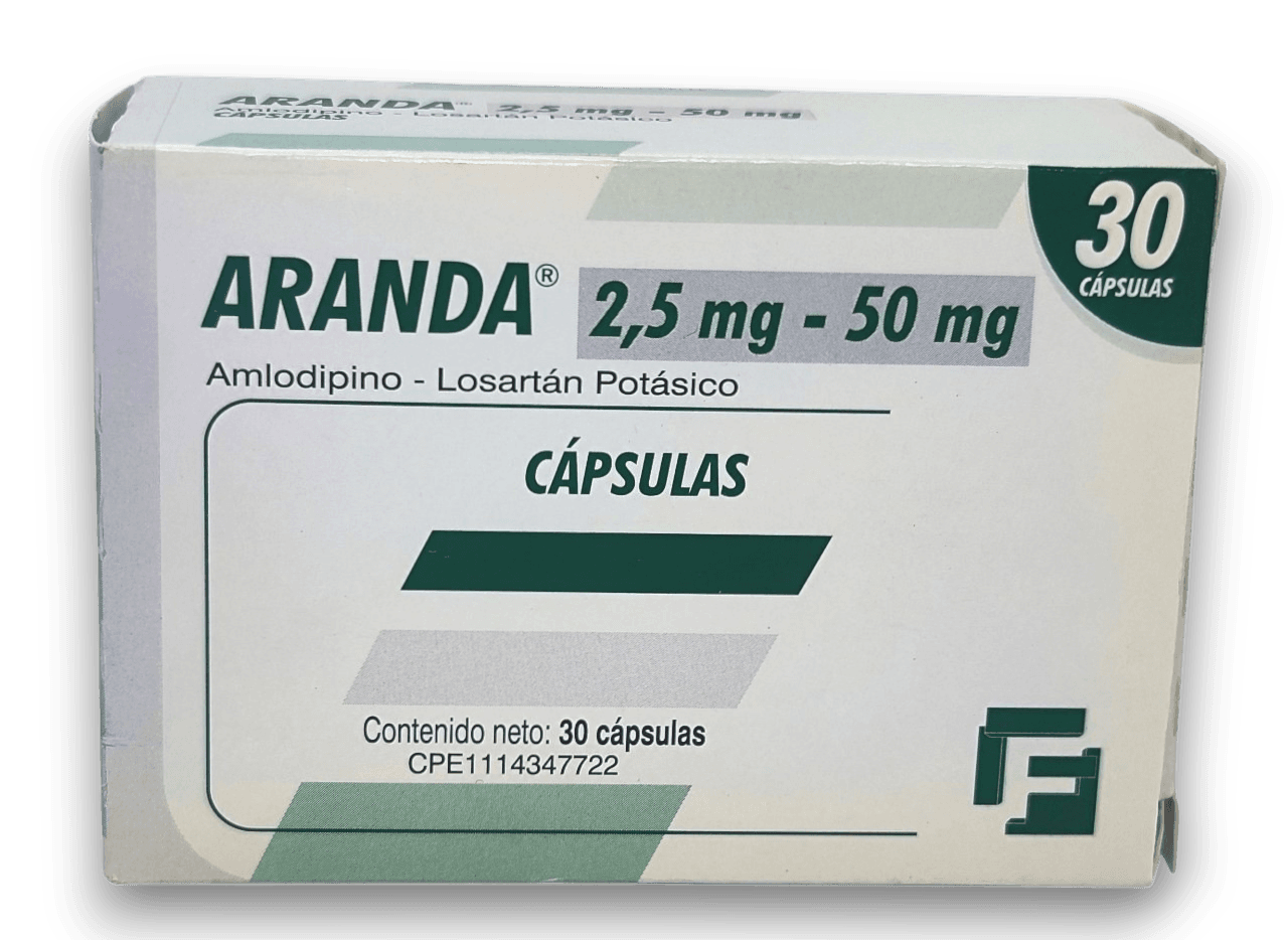 ARANDA 2,5MG/50MG X 30 CAP