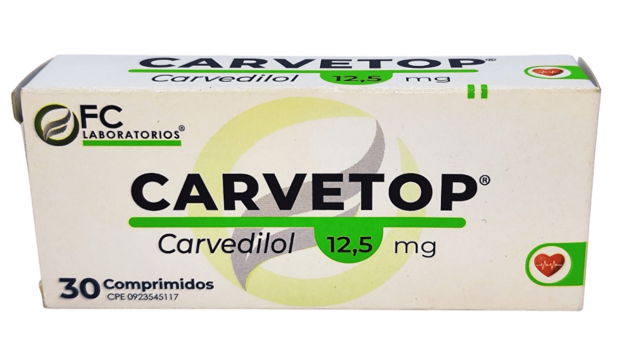 CARVETOP 12,5MG. X30CO