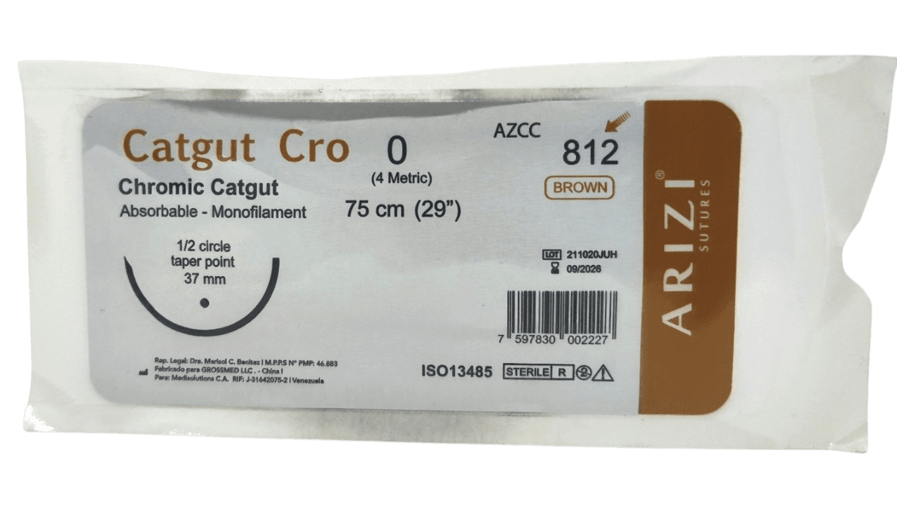 SUTURA CROMICO N*0 ARIZI