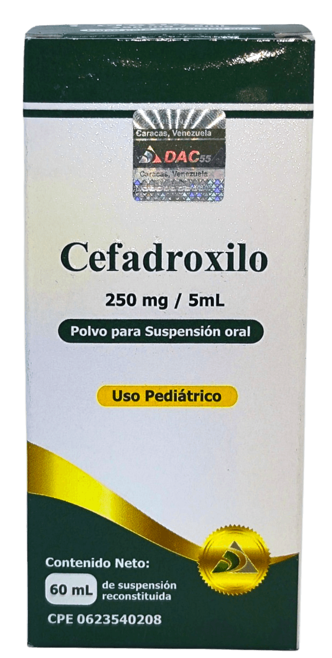 CEFADROXILO PVO SUSP 250MG/5ML X60ML DAC