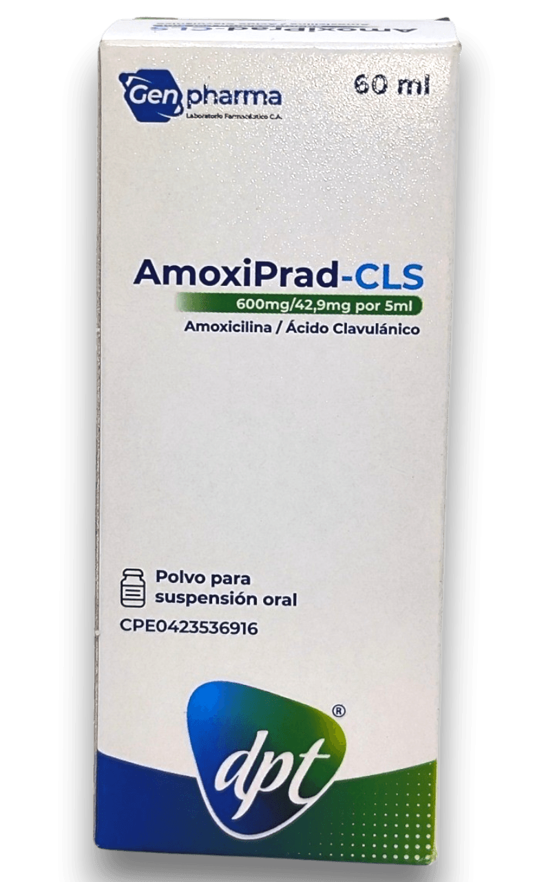 AMOXIPRAD-CLS 600MG/42,9MG/5ML X 60ML