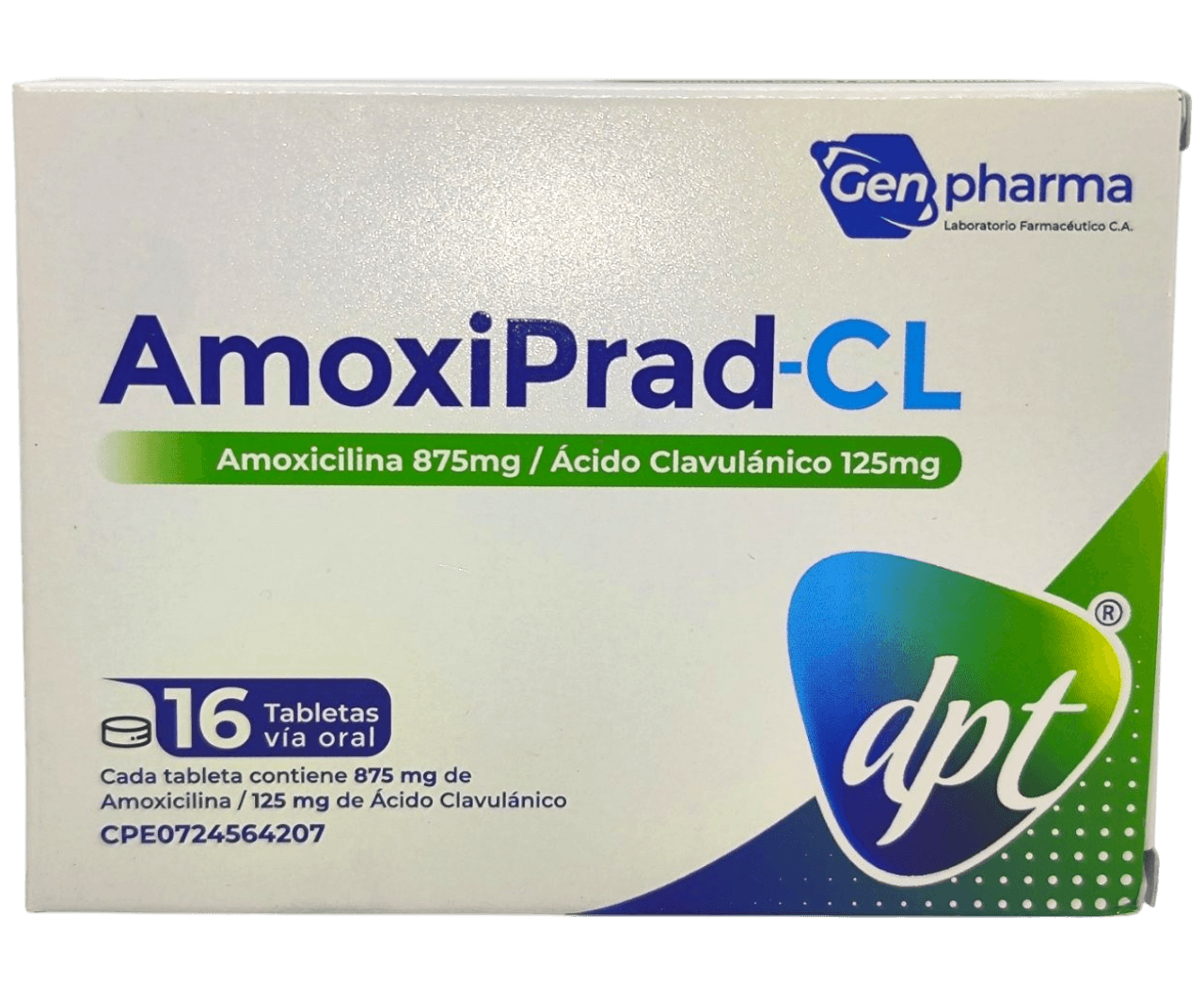 AMOXIPRAD-CL 875MG/125MG X 16 TAB