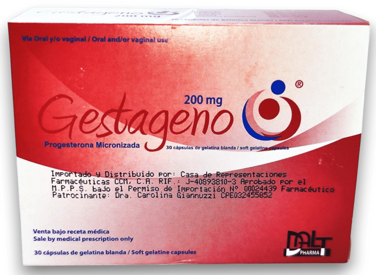 GESTAGENO 200MG X 30 CAPSULAS