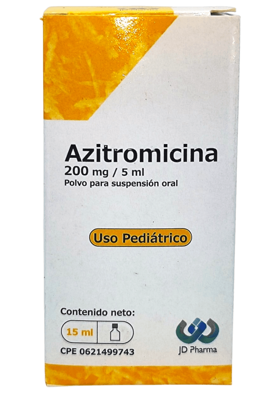 AZITROMICINA 200MG/5ML X 15ML JD PHARMA