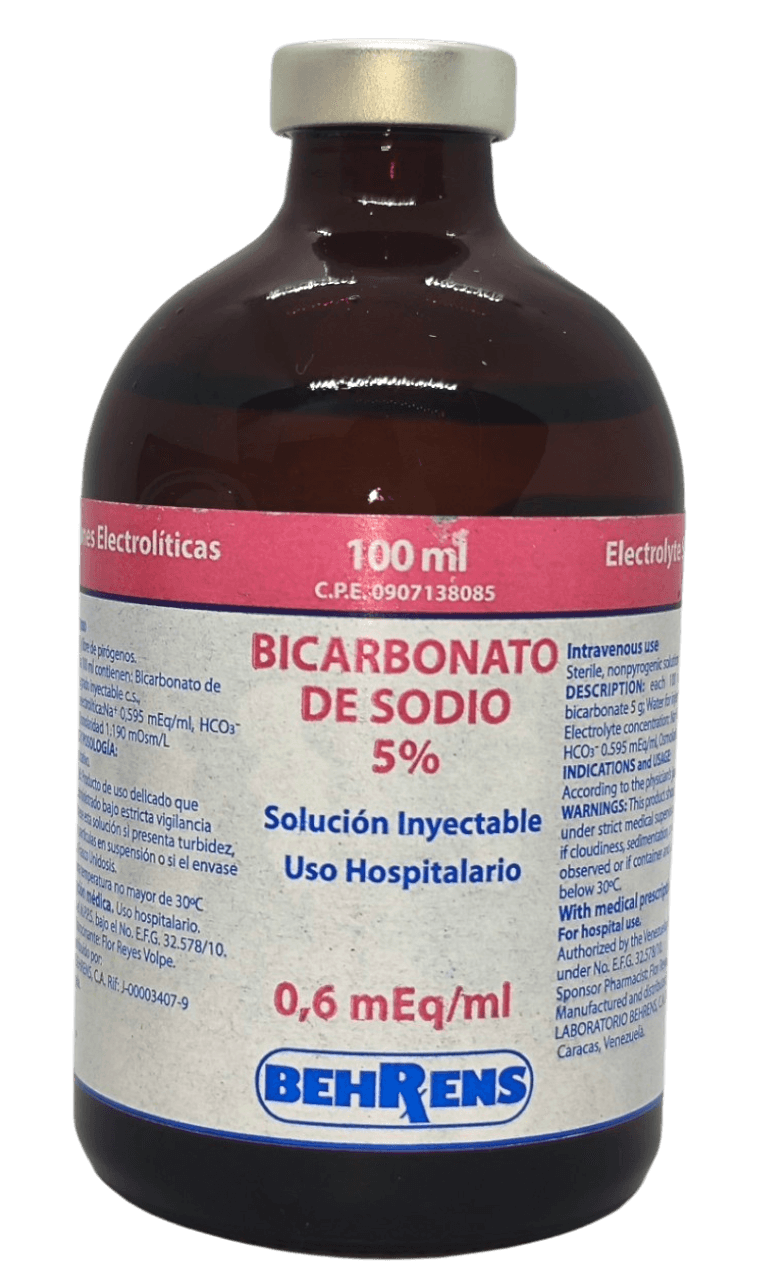 BICARBONATO DE SODIO 5% 100ML