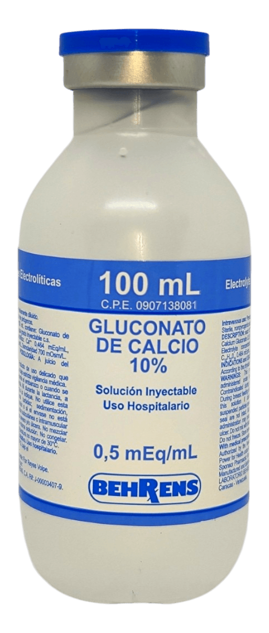 GLUCONATO DE CALCIO 10% 100ML