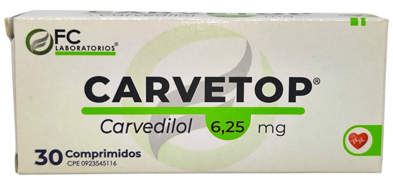 CARVETOP 6,25MG X30CO