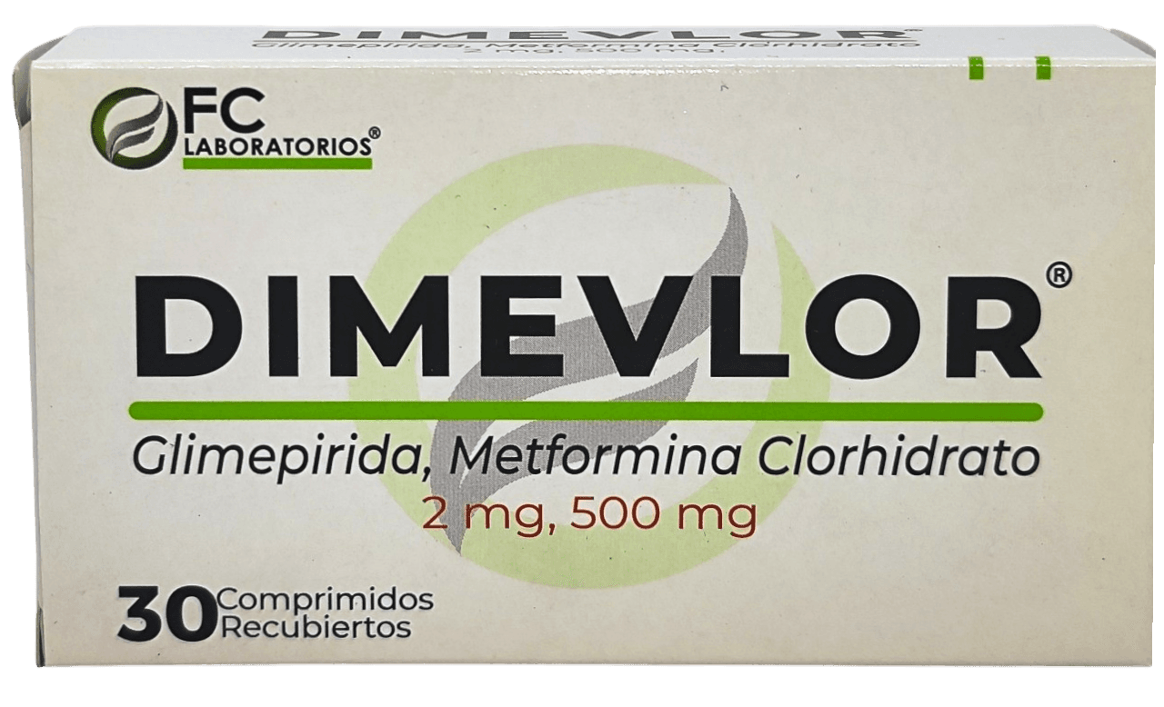 DIMEVLOR 2MG-500MG X 30 COMP