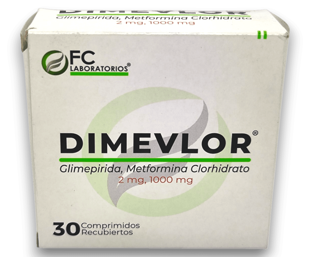 DIMEVLOR 2MG-1000MG X 30 COMP