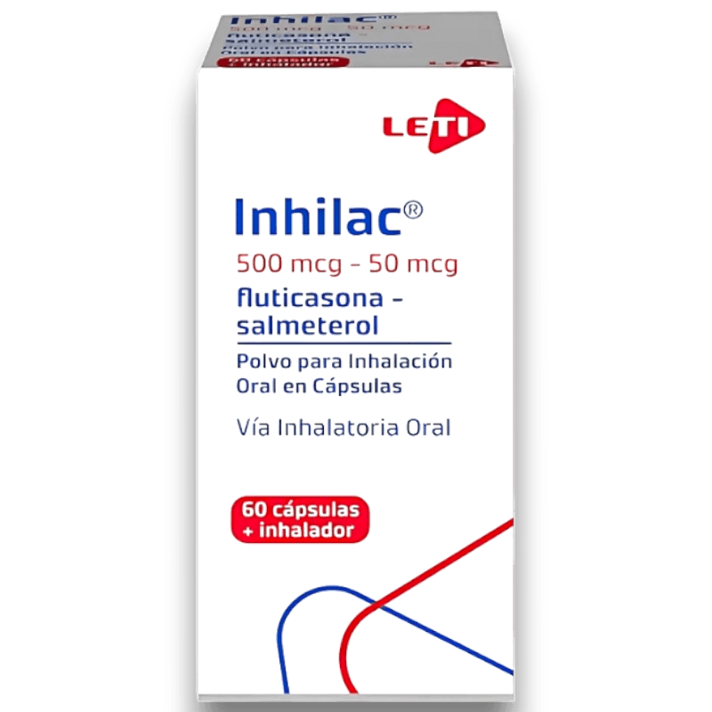 INHILAC 500MCG-50MCG PVO X 60 CAP INHALA