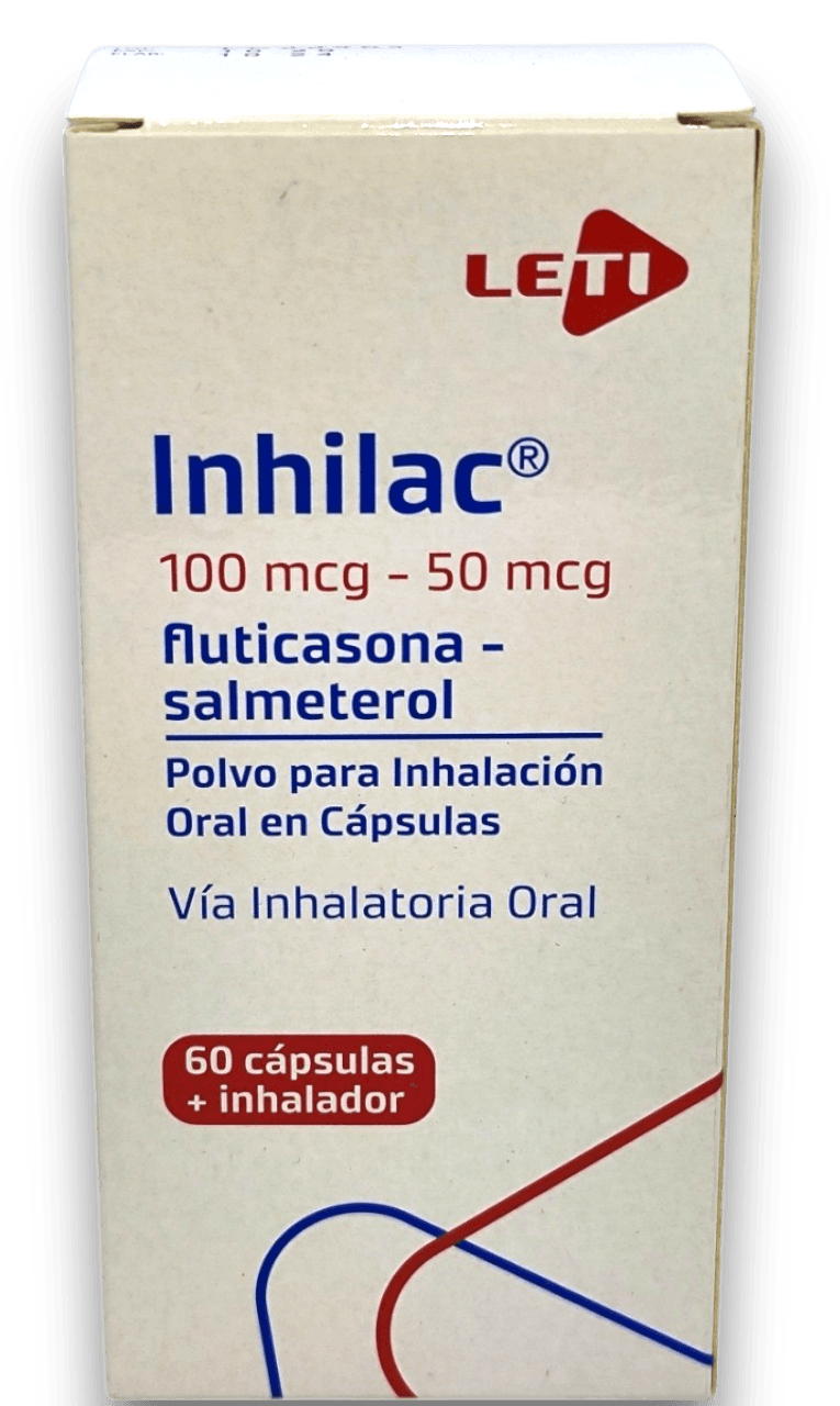 INHILAC 100MCG-50MCG PVO X 60 CAP INHALA