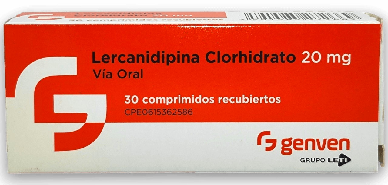 LERCANIDIPINA CLORHIDRATO 20MG X 30 COMP