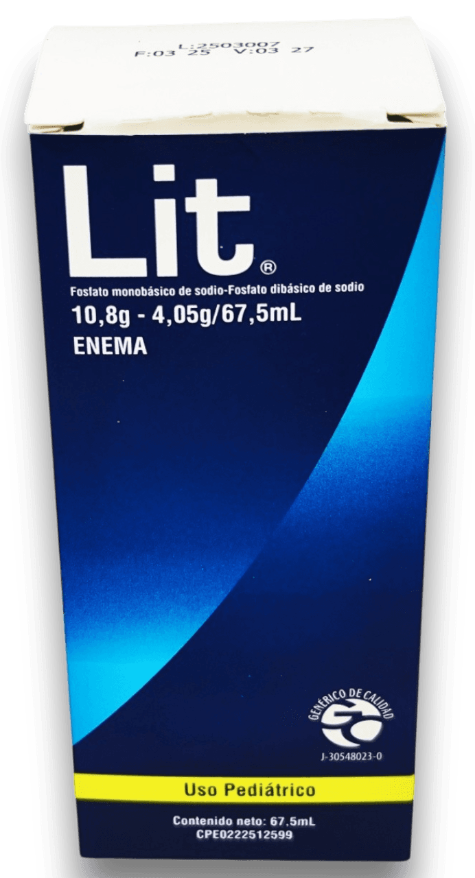 LIT 10.8G-4.05G/67.5ML ENEMA PEDIATRICO