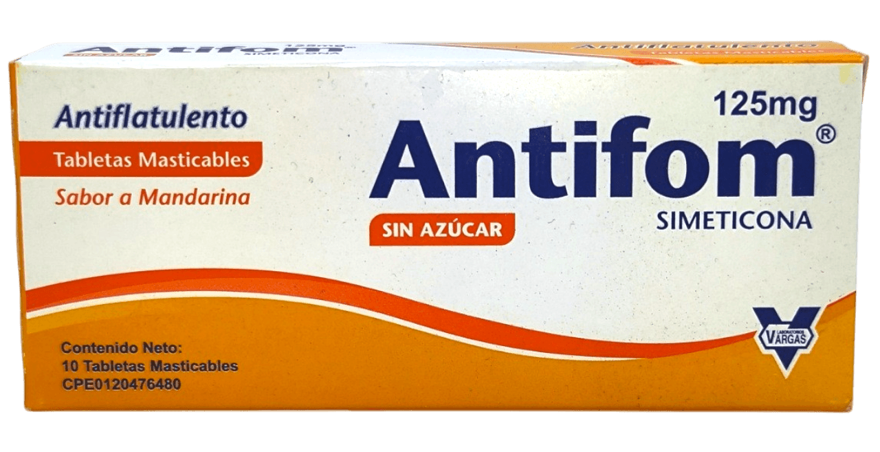 ANTIFOM 10 TABLETAS 125 mg - Via oral