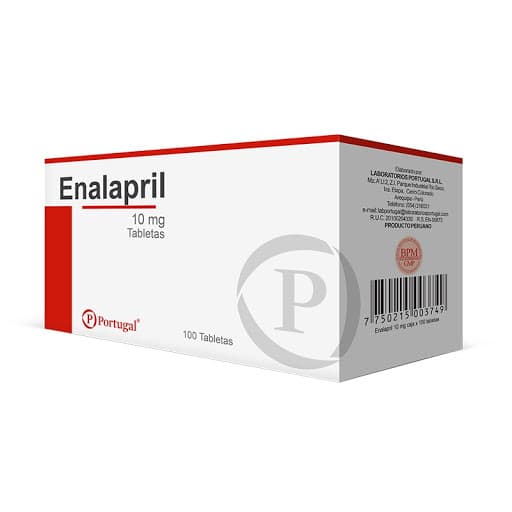 ENALAPRIL PORTU 10 X 10 TAB BLISTER