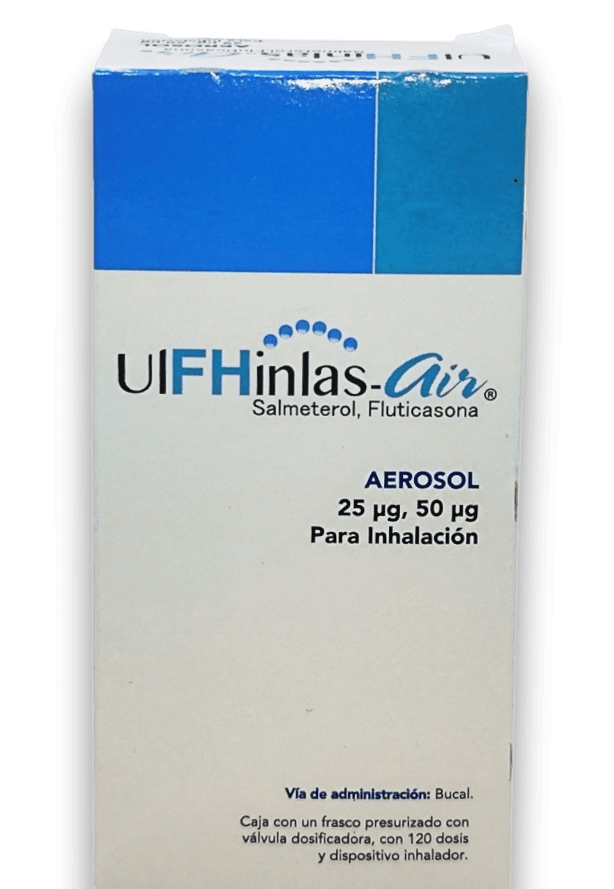 ULFHINLAS-AIR AERO INH 25MG-50MG X 120DO