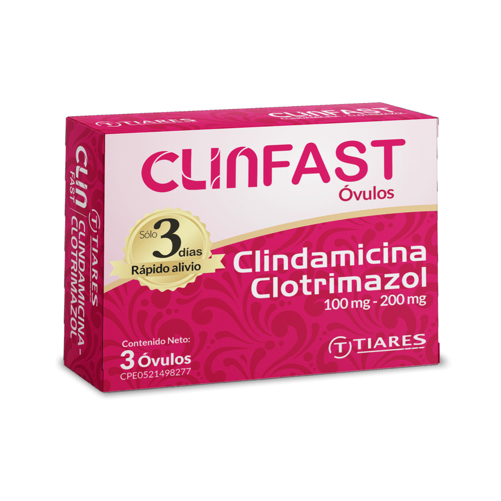CLINFAST 100MG-200MG X 3 OVULOS TIARES
