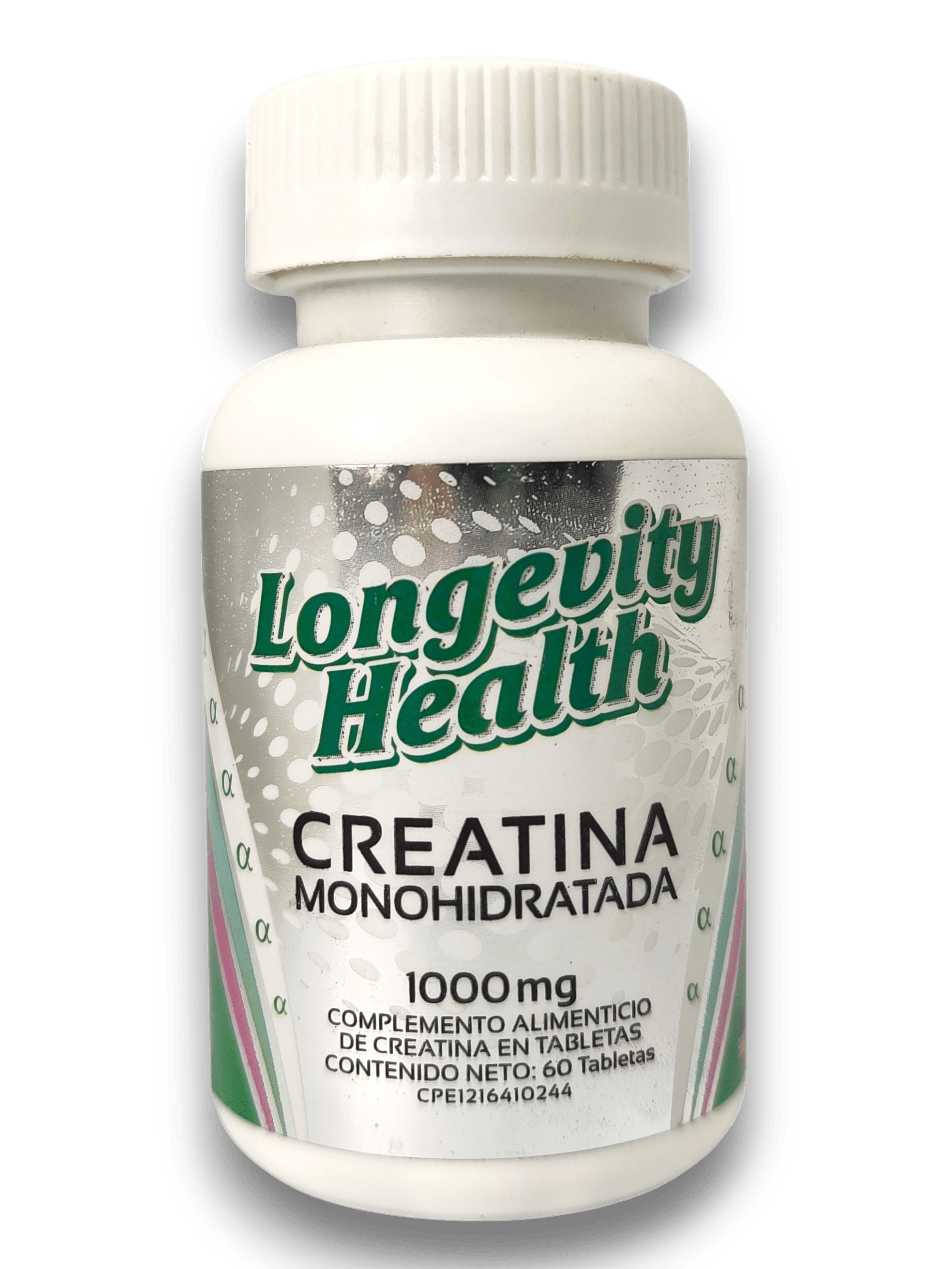 CREATINA MONOH 500MG X 60TAB LONGEVITY HEALTH