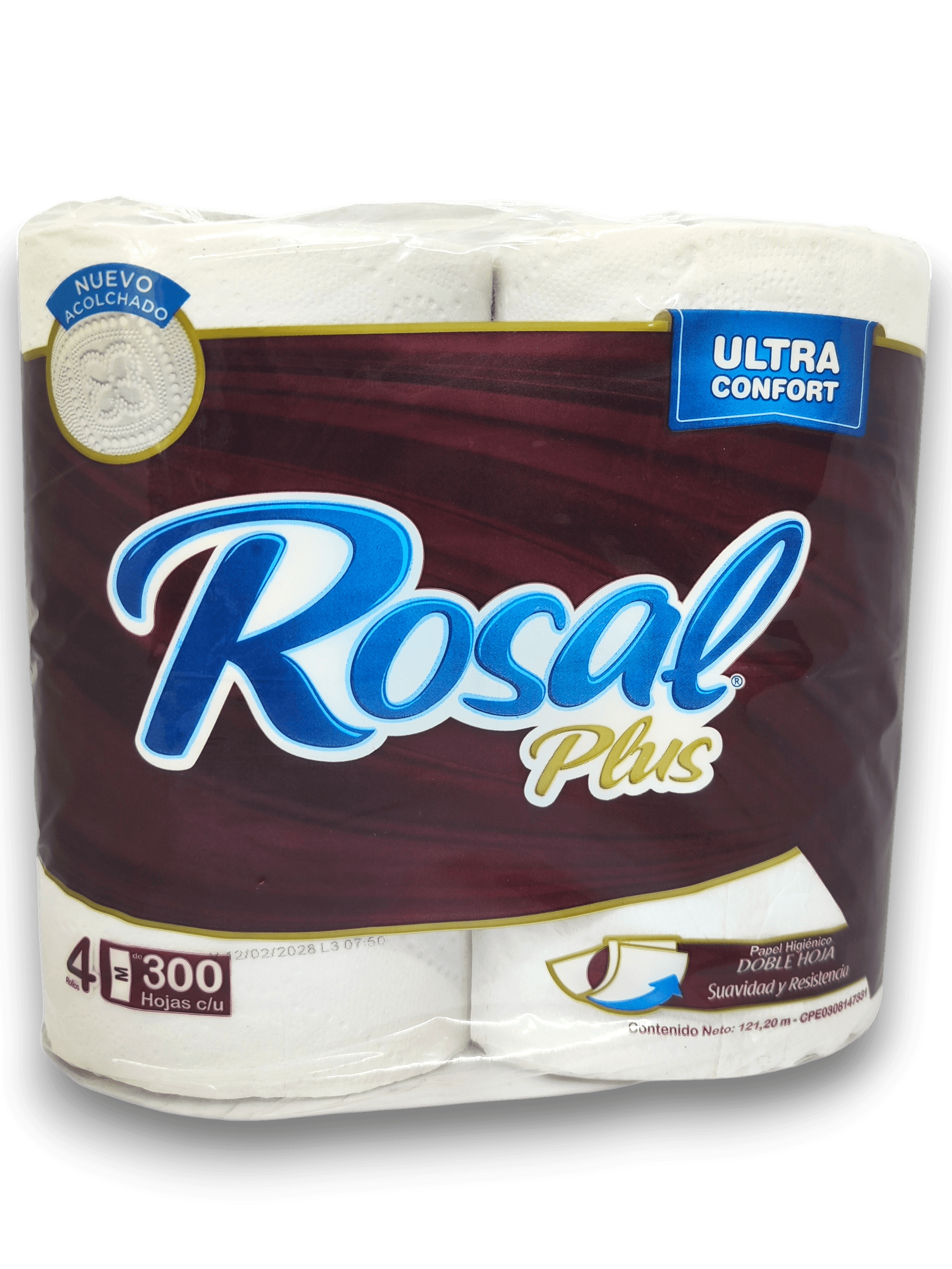 PAPEL ROSAL PLUS EXTRA SUAVE X 4R 300HOJ