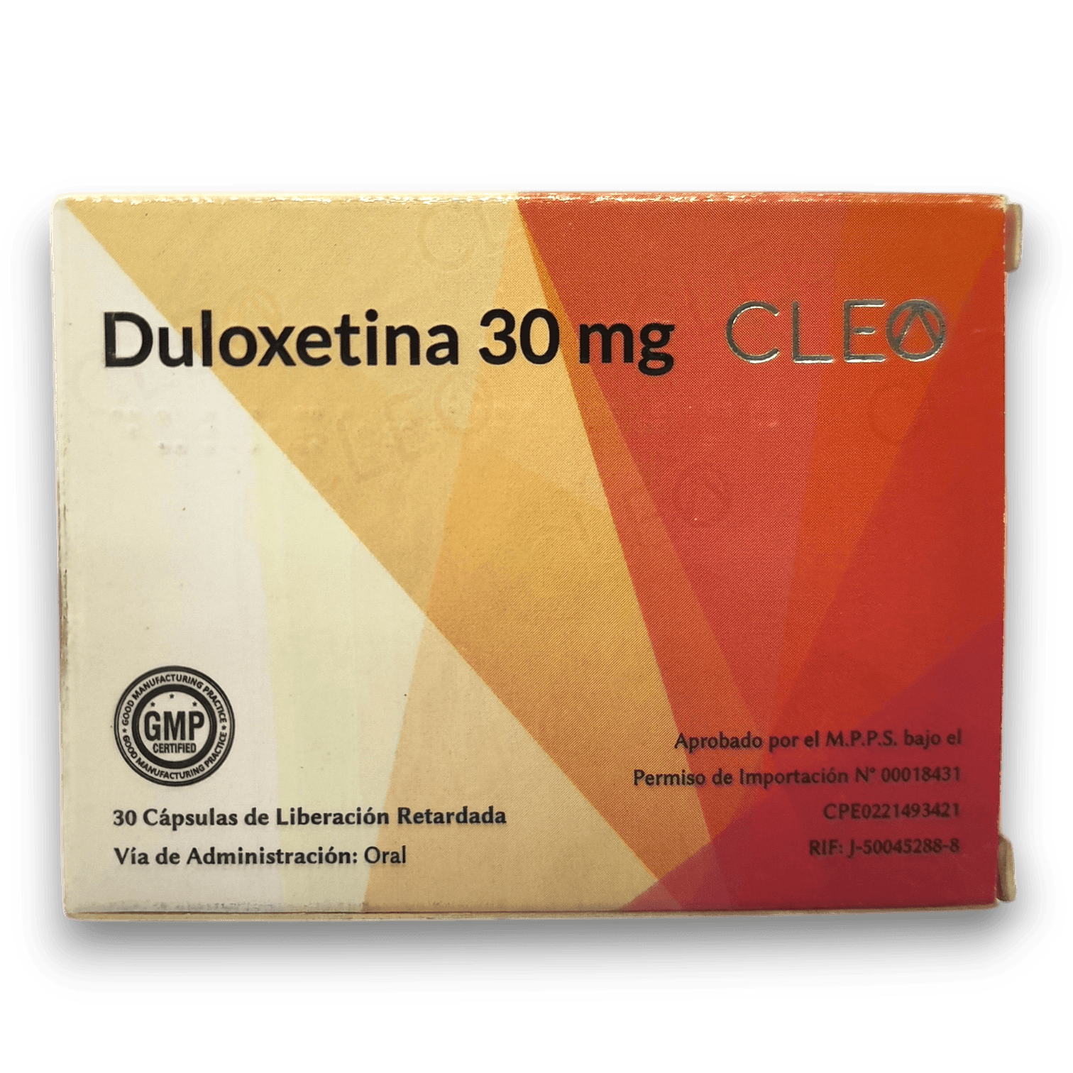 DULOXETINA CLEO 30MG X 30TAB