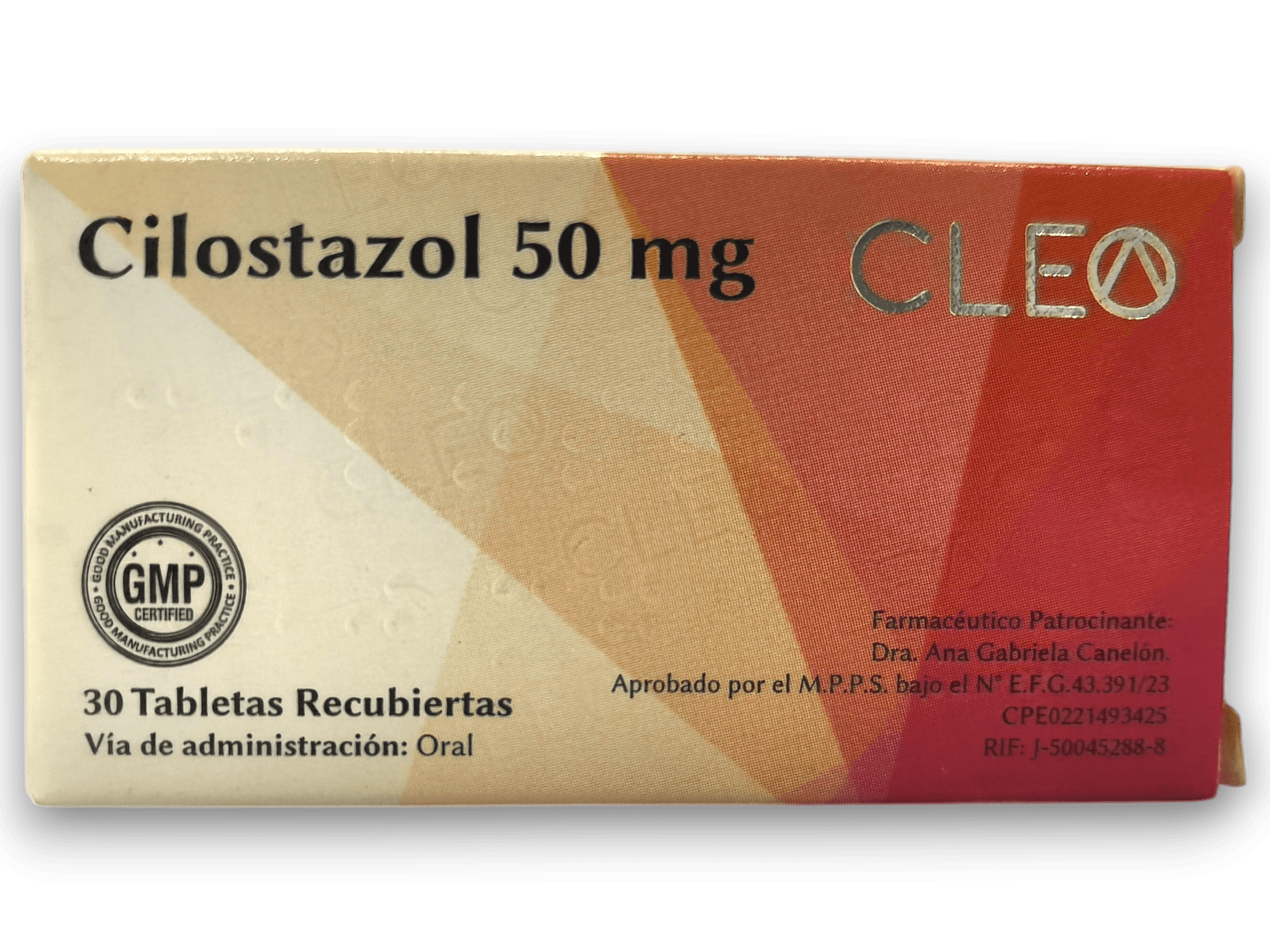 CILOSTAZOL CLEO 50MG X 30 TAB