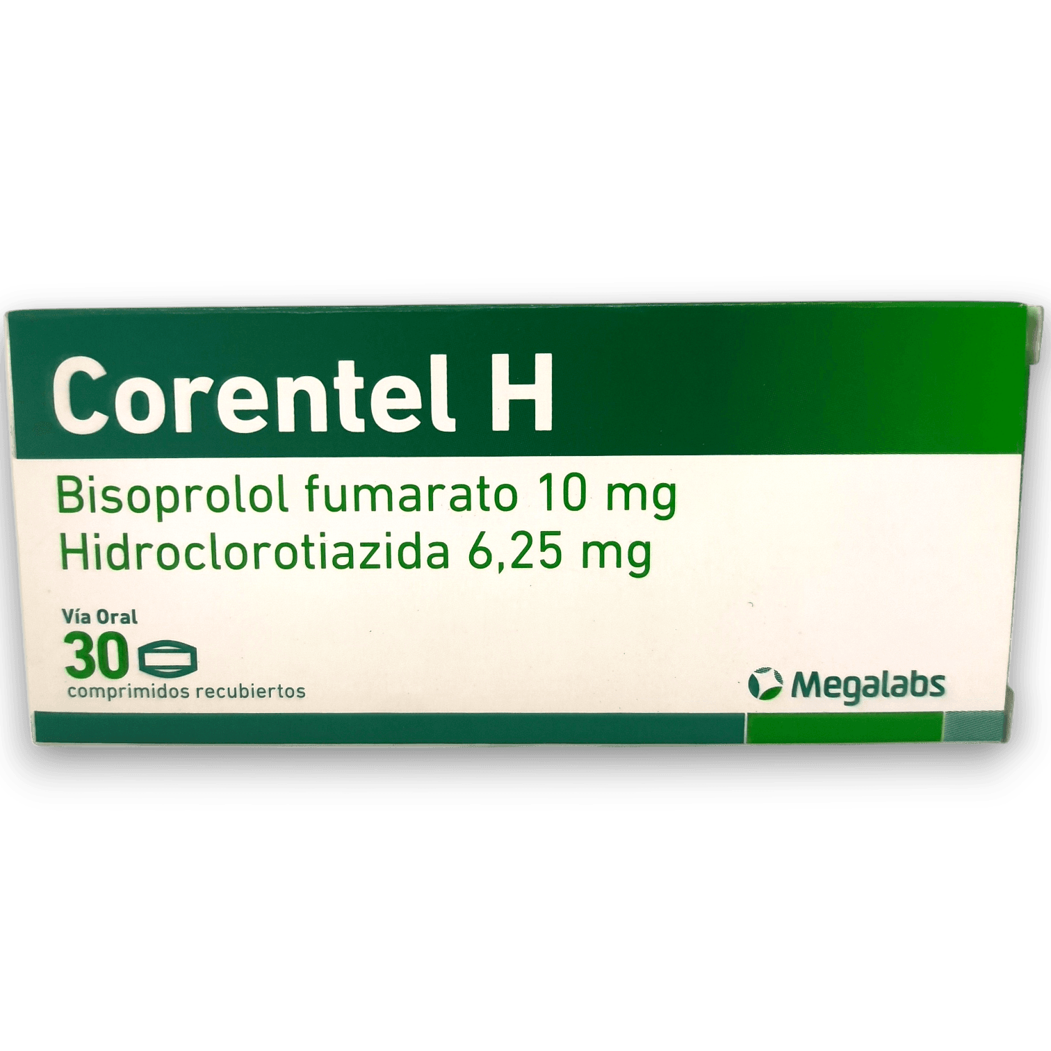 CORENTEL H 10MG / 6,25 MG X 30 COMP REC.