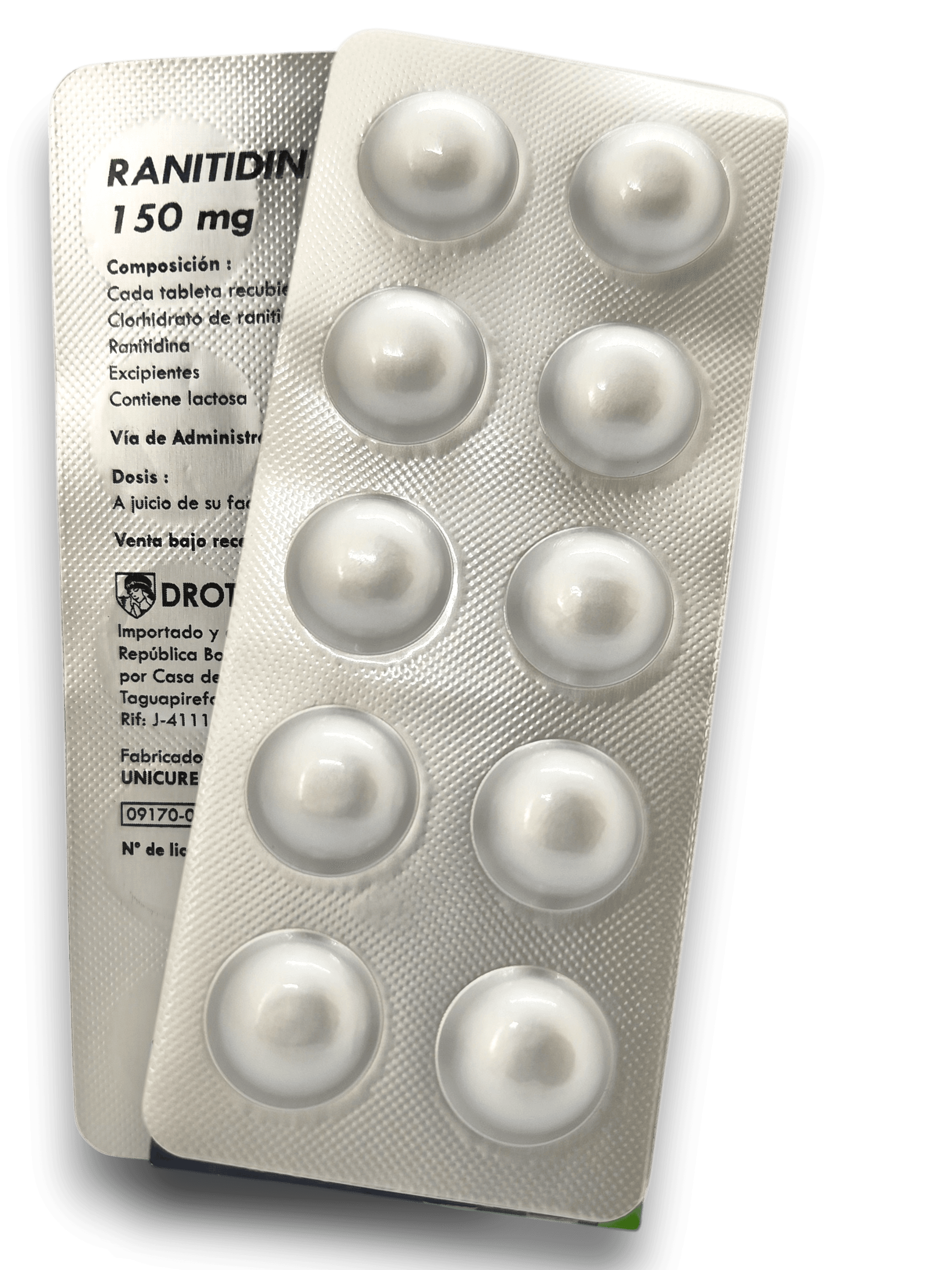 RANITIDINA 150 MG X 10 TAB BLISTER