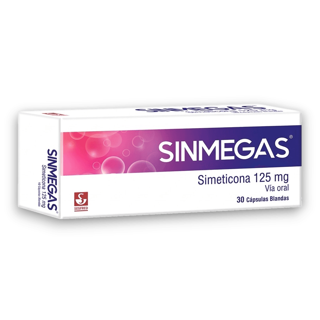 SINMEGAS 125MG X 30 CAP BLANDAS