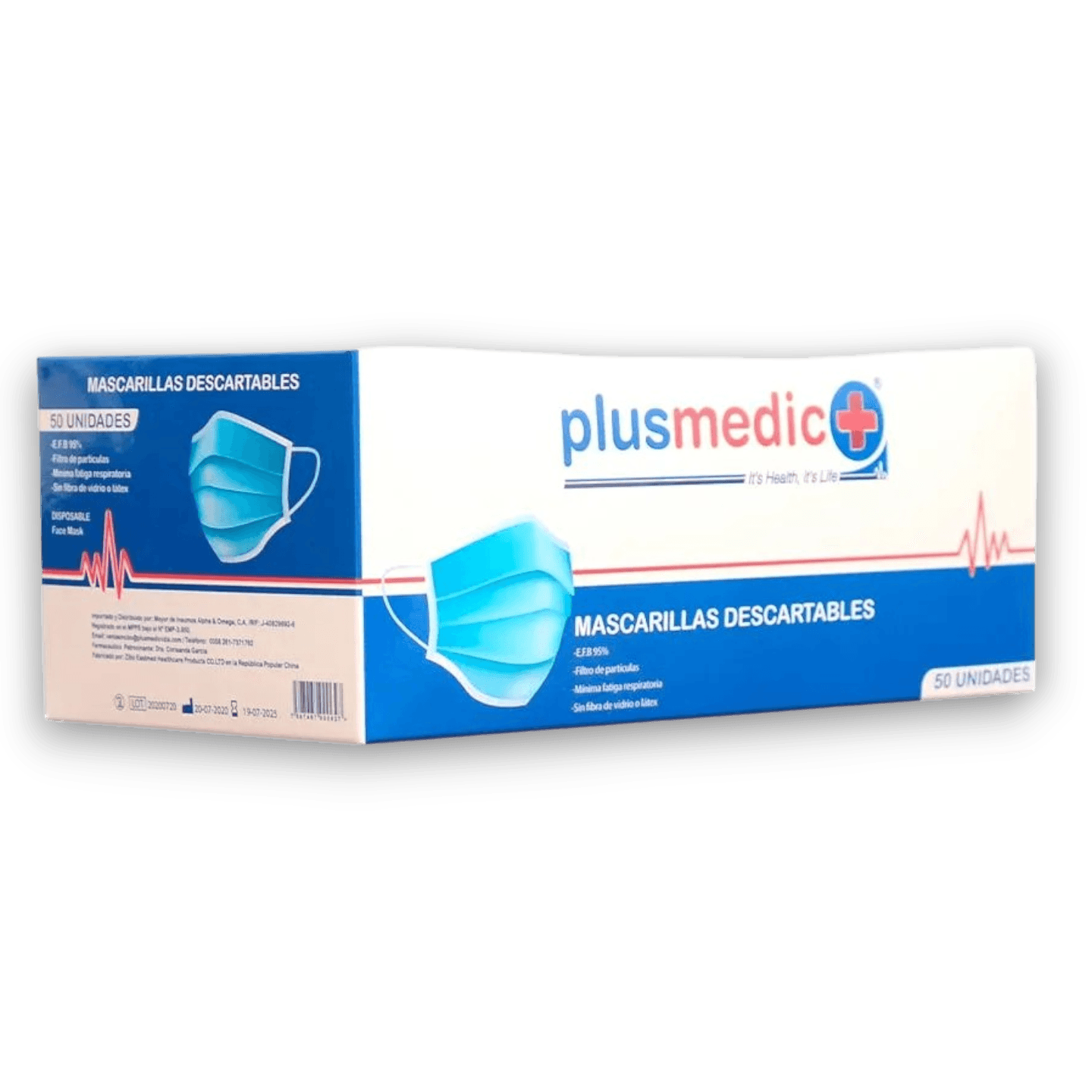 MASCARILLA DESC PLUSMEDIC X 50 UND