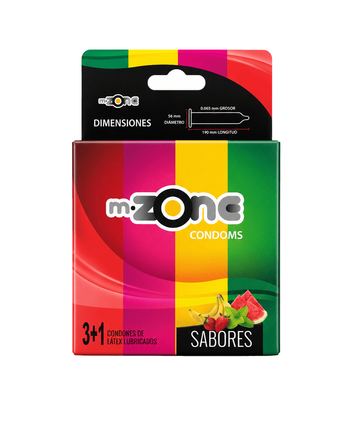 PRESERVATIVO M-ZONE SABORES X4