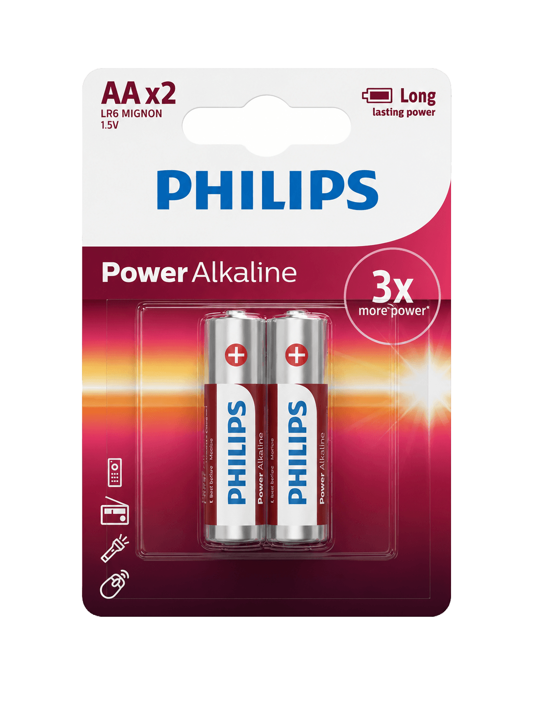 PILAS PHILIPS POWER ALKALINAE AA X2