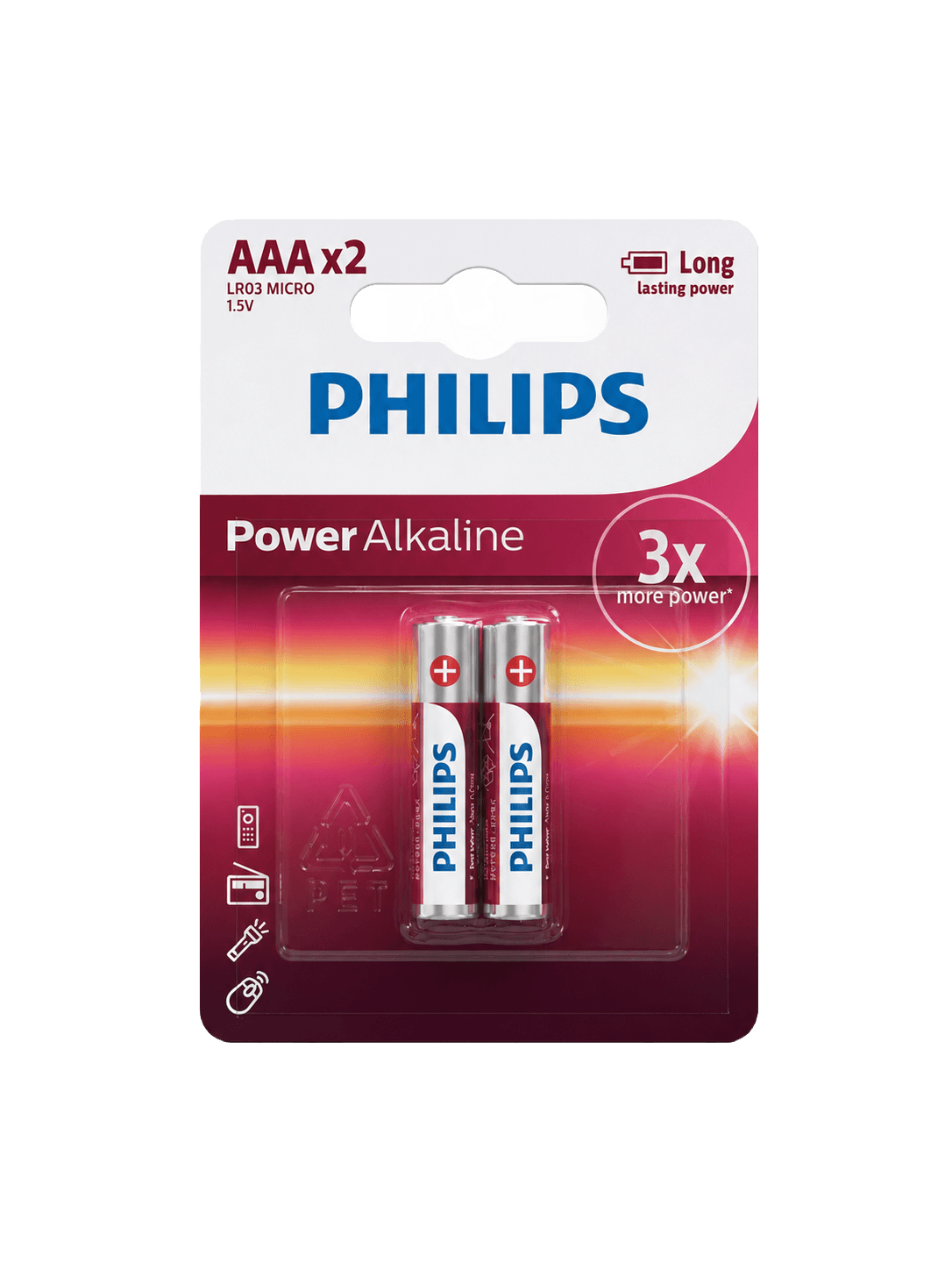 PILAS PHILIPS POWER ALKALINAE AAA X2