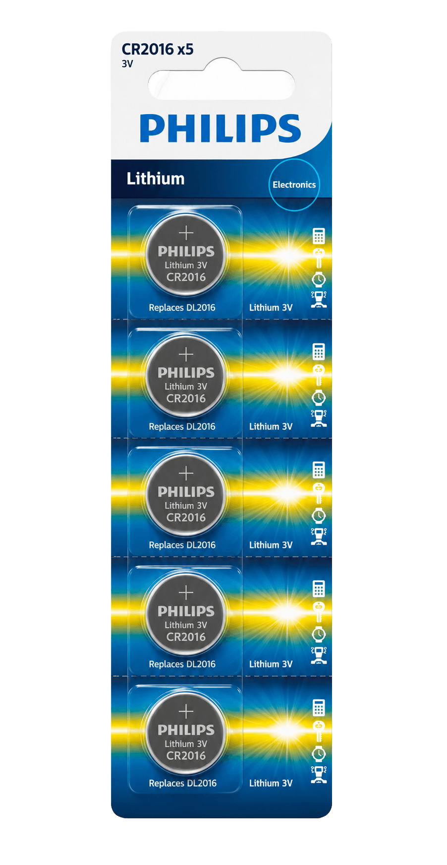PILA PHILIPS ALKALINE CR2016 X 1 UND