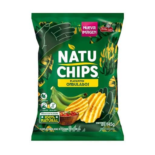 PLATANITOS NATUCHIPS ONDULADAS X 145 GR